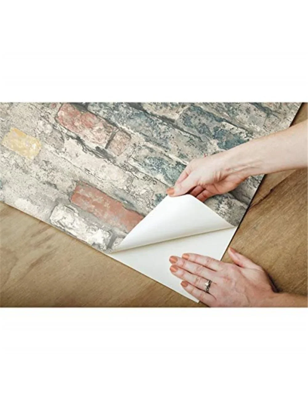 Peel Stick Wallpaper Teal Modern Removable Vinyl Wall Decor Washable